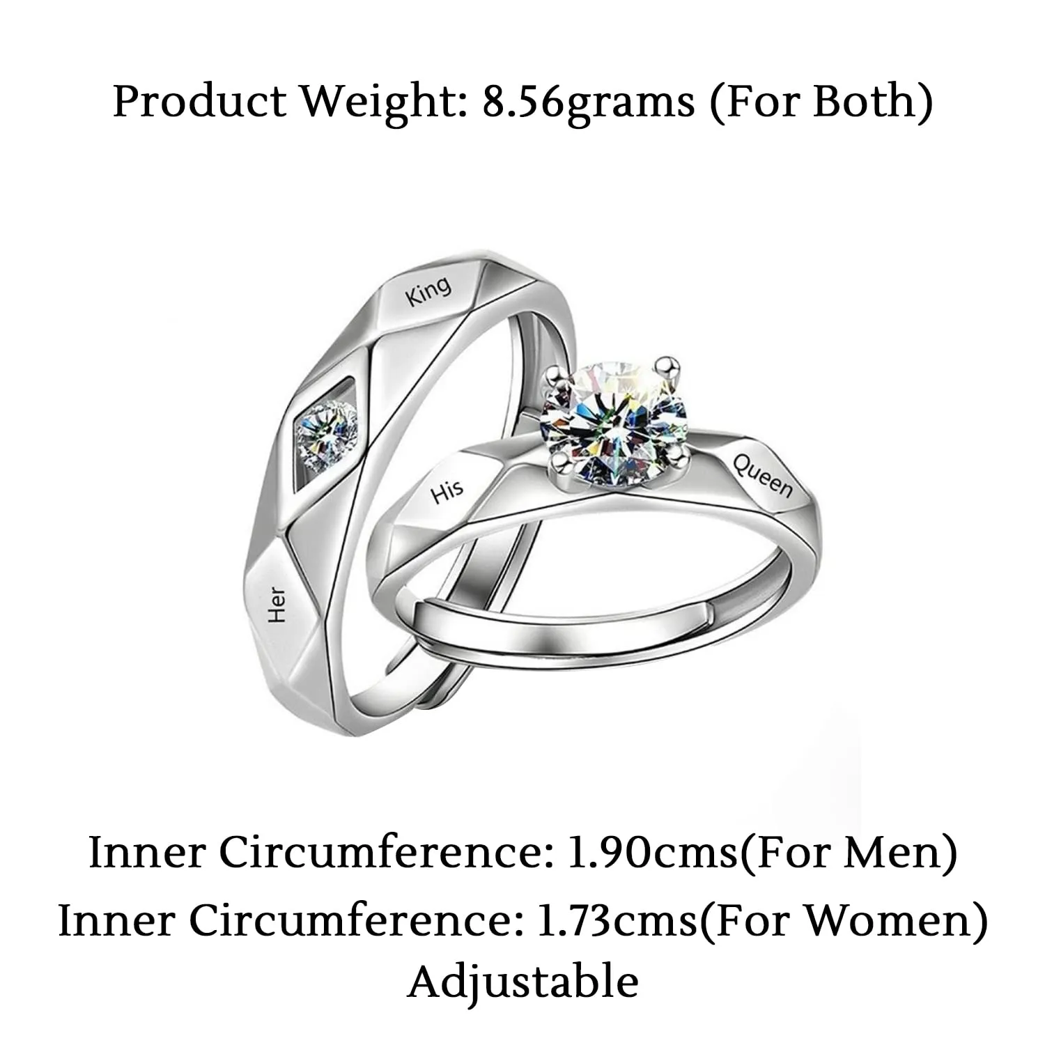 Yellow Chimes Rings for Women and Girls Couple Rings | Valentines Special Proposal Couple Ring For Girls & Boys Finger Ring | Birthday Gifts For Women Valentine Gift for Girls